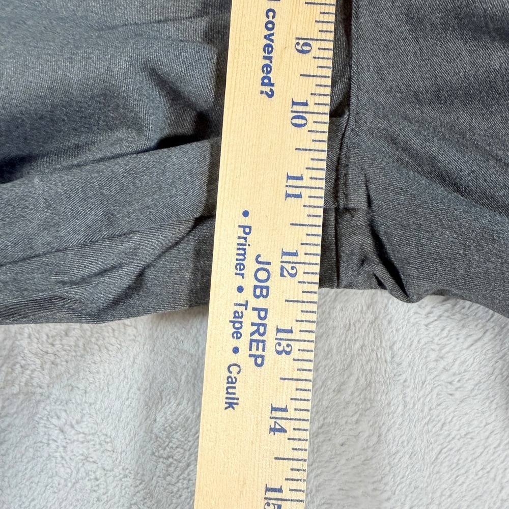 Lee Women Effortless Wash & Wear Straight Leg Pants 14 Medium Charcoal Heather - Picture 4 of 6
